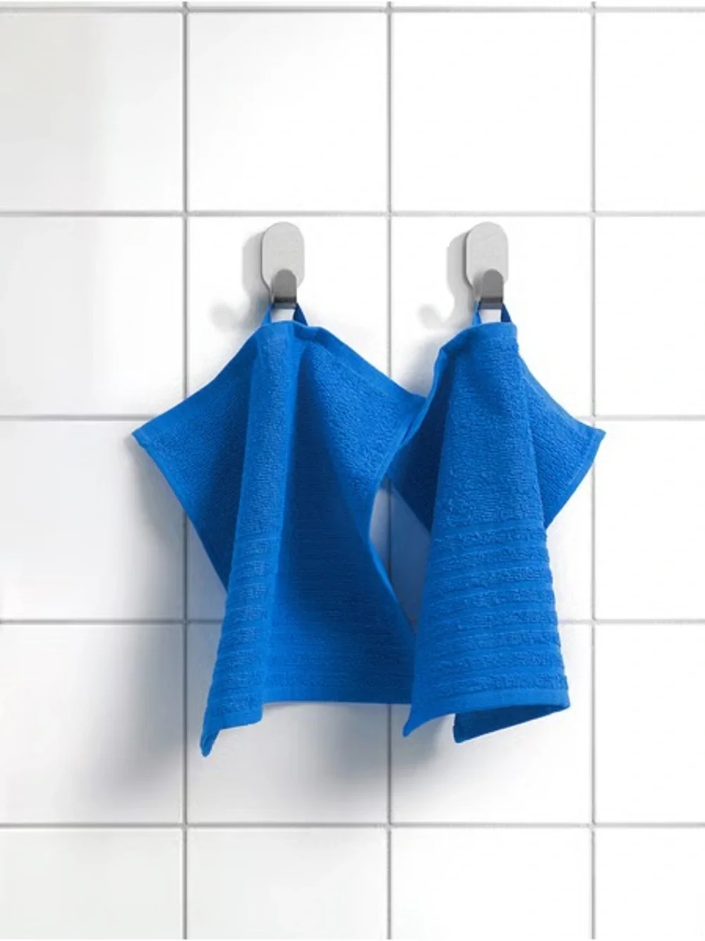 VÅGSJÖN Set of 16 Washcloths - Green, Blue, Gray and Beige